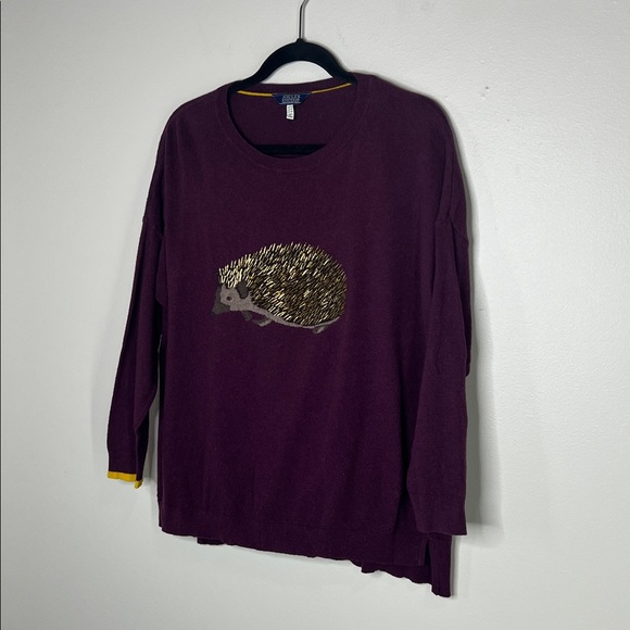 Joules Knitwear Beaded Hedgehog Knit jumper Sweater size US 10 - Picture 3 of 15